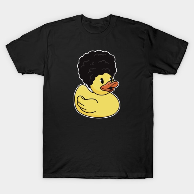 Funny Big Hair Rubber Ducky T-Shirt by SLAG_Creative